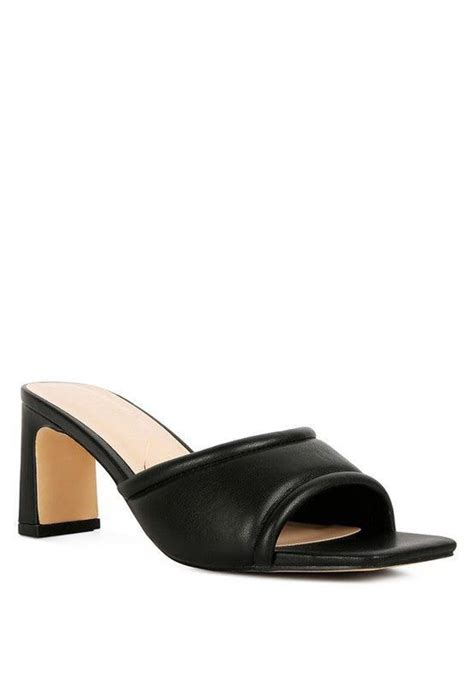 Women's Celine Quilted Italian Block Heel Sandals 